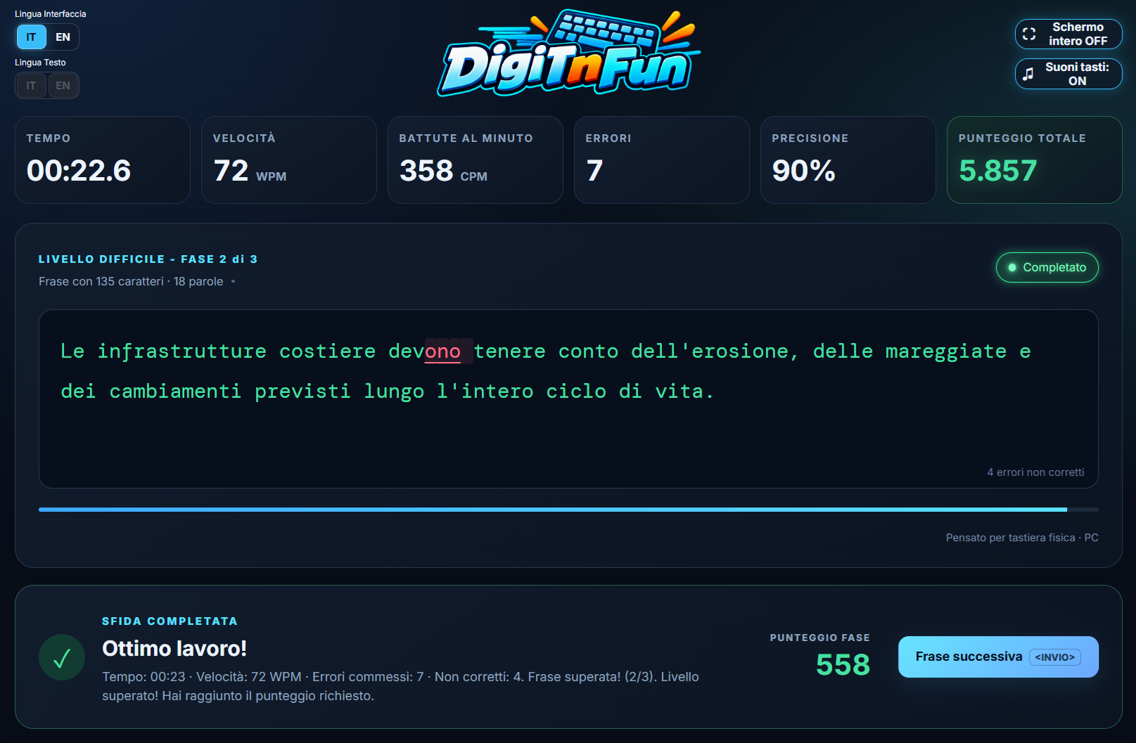 Logo di DigiTnFun, gioco online di digitazione