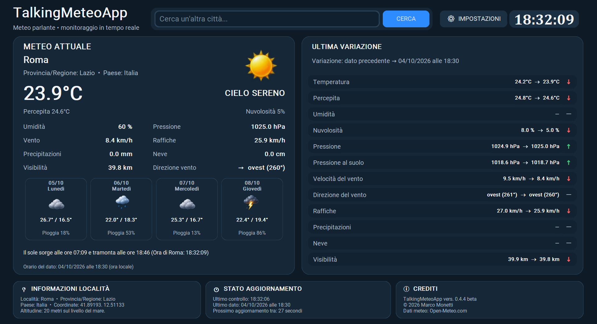 TalkingMeteoApp
